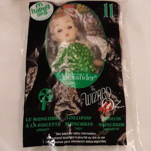 Wizard of Oz Lollipop Munchkin Doll #11 Madame Alexander McDonalds 2008 NIP NWT